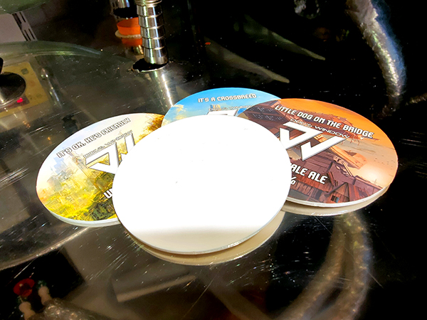 Collection of beer pump badges