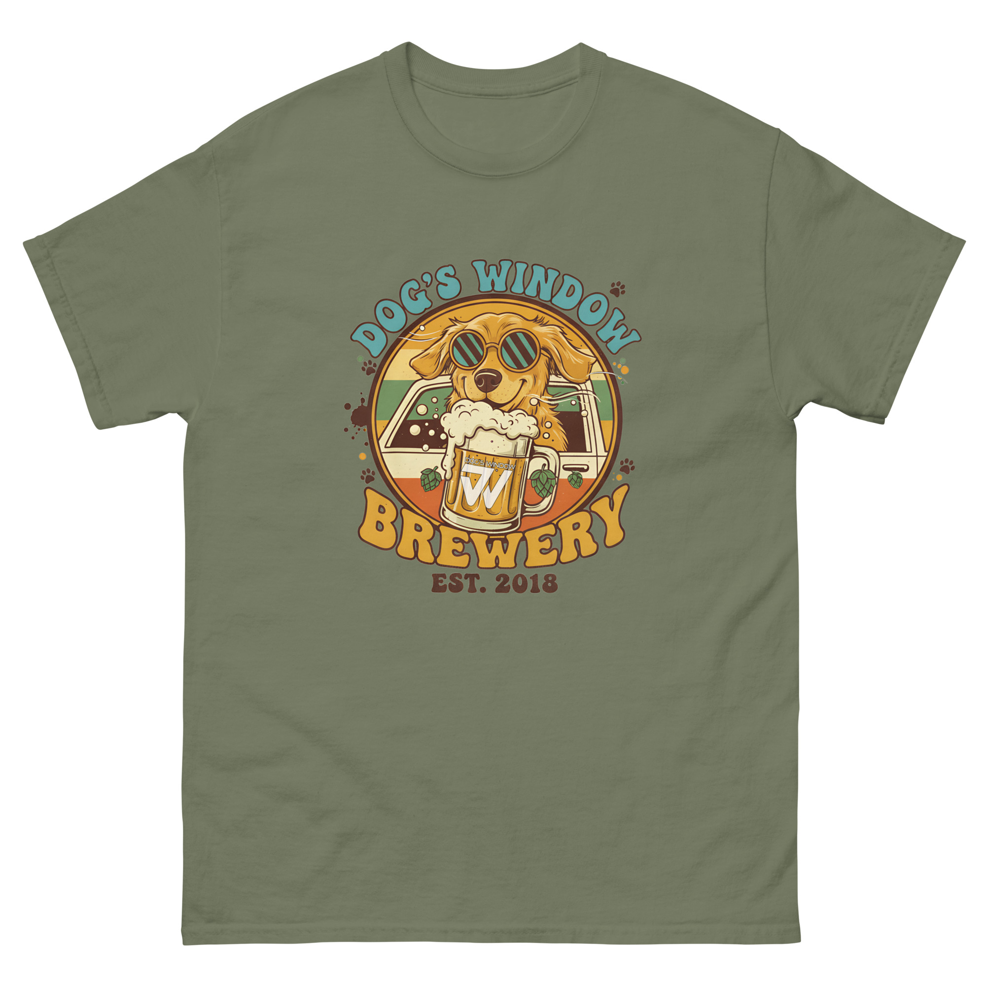 Dog in car window T-shirt - Image 10