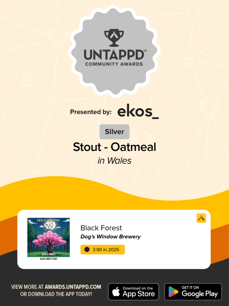 untappd award for black forest stout